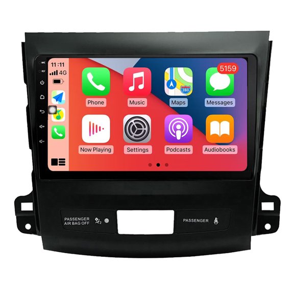 RoverOne Car Stereo CarPlay Android Auto for Mitsubishi Outlander 2 CW0W 2005 - 2011 for Citroen C-Crosser 2007 - 2013 for Peugeot 4007 2007 - 2012 GPS Navigation