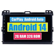 RoverOne Car Stereo CarPlay Android Auto for Toyota Land Cruiser Prado 120 3 2002 - 2009 GPS Navigation Bluetooth DSP شاشة تعمل باللمس الوسائط المتعددة مشغل الفيديو