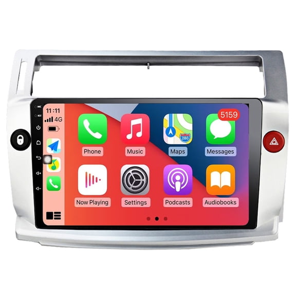 RoverOne Car Stereo CarPlay Android Auto for Citroen C4 LA LC C-Triomphe C-Quatre 2004 - 2014 GPS Navigation Bluetooth DSP Multimedia Video Player