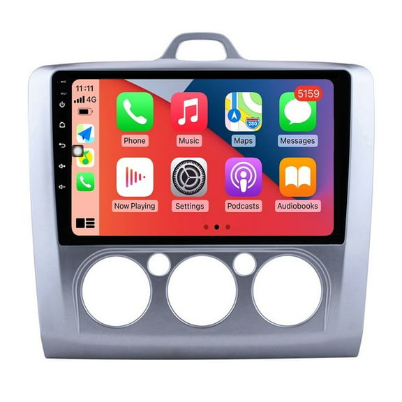 RoverOne Car Stereo CarPlay Android Auto for Ford Focus 2 Mk 2 2004 - 2011 GPS Navigation Bluetooth DSP Multimedia Video Player / Manual Aircondition