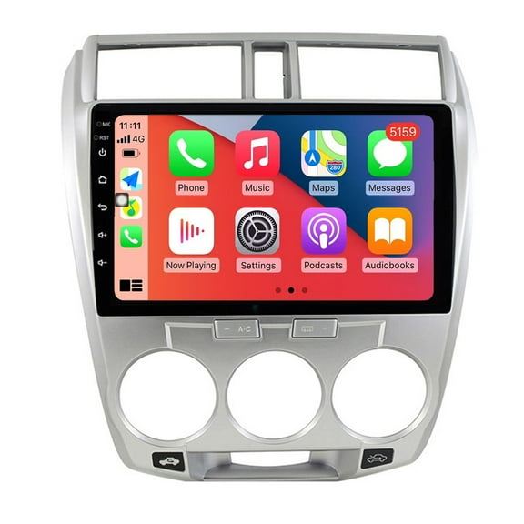 RoverOne Car Stereo CarPlay Android Auto for Honda City 2008 - 2013 GPS Navigation Bluetooth DSP Multimedia Video Player
