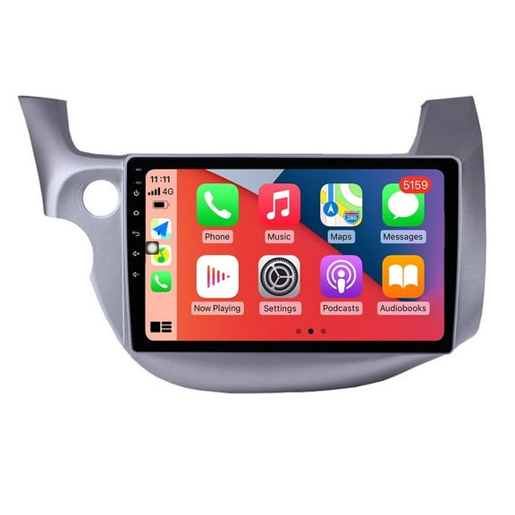 RoverOne Car Stereo CarPlay Android Auto for Honda Jazz 2 GG 2008 - 2014 Fit 2 GE 2007 - 2014 GPS Navigation Bluetooth DSP Multimedia Video Player