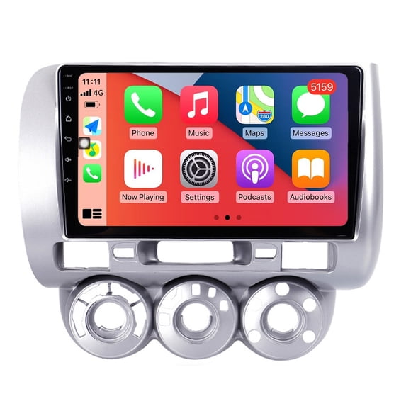 RoverOne Car Stereo CarPlay Android Auto for Honda Jazz City 2002 - 2007 GPS Navigation Bluetooth DSP Multimedia Video Player