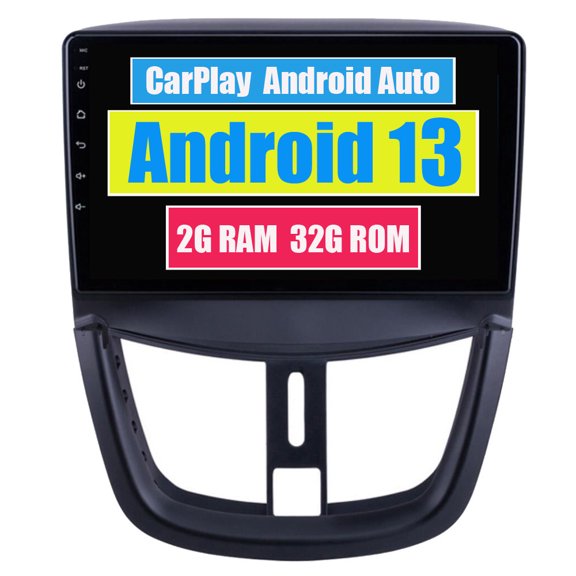 RoverOne Car Stereo CarPlay Android Auto for Peugeot 207 2006 - 2015 GPS Navigation Bluetooth DSP Multimedia Video Player