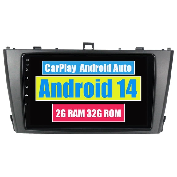 RoverOne Car Stereo CarPlay Android Auto for Toyota Avensis 3 2008 - 2015 GPS Navigation Bluetooth DSP Touch Screen Multimedia Video Player / Black