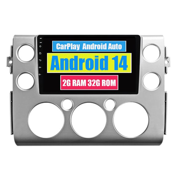 RoverOne Car Stereo CarPlay Android Auto for Toyota FJ Cruiser J15 2006 - 2020 GPS Navigation Bluetooth DSP Touch Screen Multimedia Video Player