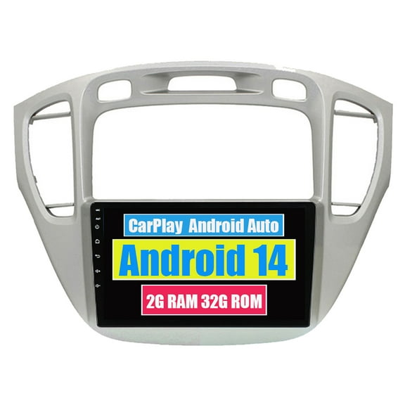 RoverOne Car Stereo CarPlay Android Auto for Toyota Highlander 1 XU20 2001 - 2007 GPS Navigation Bluetooth DSP Touch Screen Multimedia Video Player