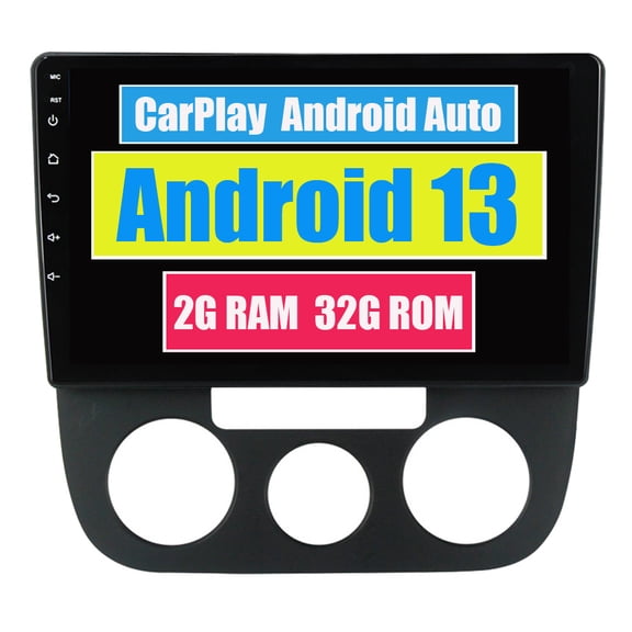 RoverOne Car Stereo CarPlay Android Auto for Volkswagen Jetta 5 2005 - 2010 GPS Navigation Bluetooth DSP Touch Screen Multimedia Video Player