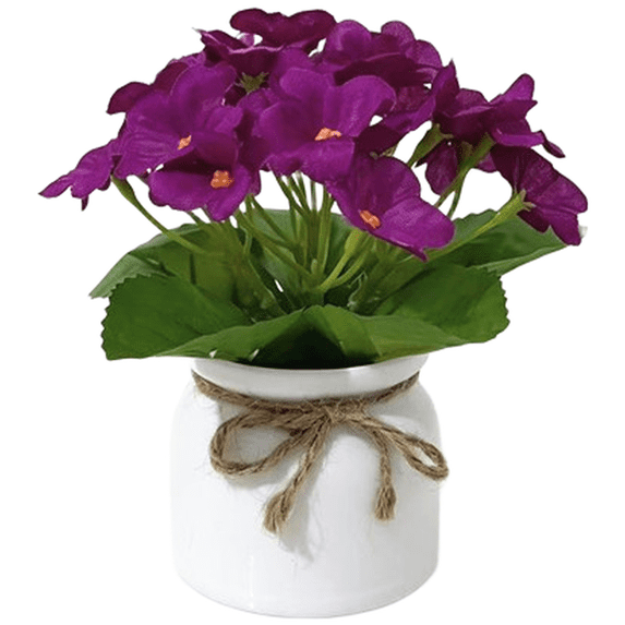 RoverTrail Artificial Violet Bonsai with 25 Lifelike Fake Flowers in ...