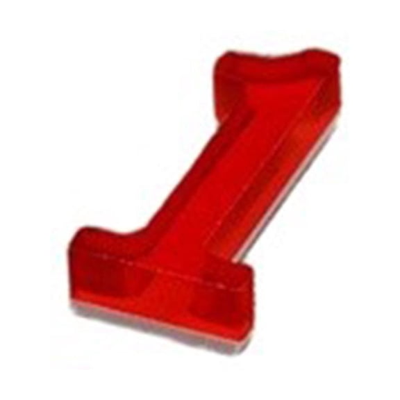 RoverTrail Red 3D Acrylic House Numbers, Self-Adhesive Floating Address Digits for Home, Waterproof UV Resistant Outdoor Sign, Easy Install on Wood Metal Glass, 5cm