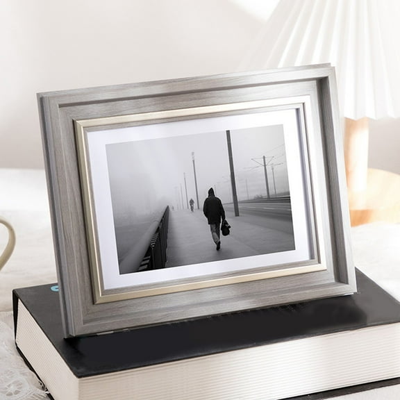 RoverTrail Resin Picture Frame for Desktop or Wall Mount, 5/6/7/8/10 Inch & A4 Photo Display, Horizontal or Vertical Ornament for Home Decor