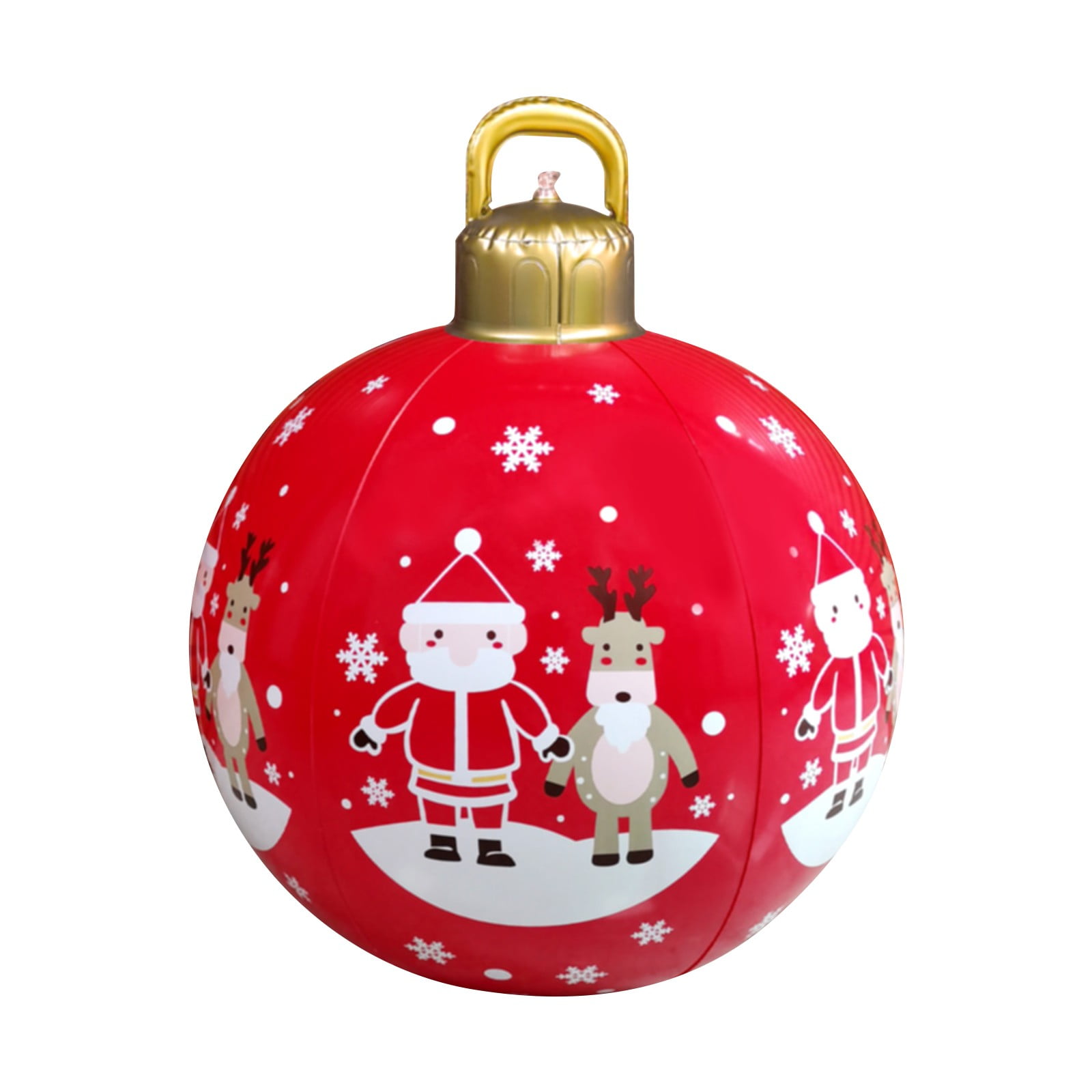Rovga 24 Inch Giant Christmas Inflatable Ball Outdoor Ornament