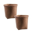 thumbnail image 1 of Rovga 2PCS Home Storage Basket Woven Waste Wastebasket Garbage Rattan Bedroom Bathroom Straw Kitchen Small Office Rubbish Cans, 1 of 5