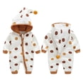 thumbnail image 1 of Rovga Baby Boys Clothes 0-3 Months Romper Jumpsuit Ruffle Playsuit Girl Baby Floral Outfits Boy Girls Romper&Jumpsuit Relax Fit Playsuit Brown, 1 of 9