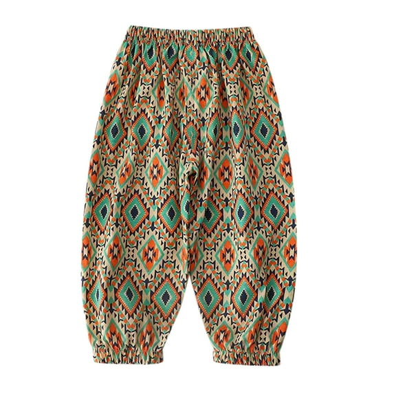 Rovga Baby Clothes For Boys Straight Leg Plaid Prints Leggings Relax Fit Casual Trousers Jogger Pants Comfortable Durable Swaeatpants 18-24 Months Orange