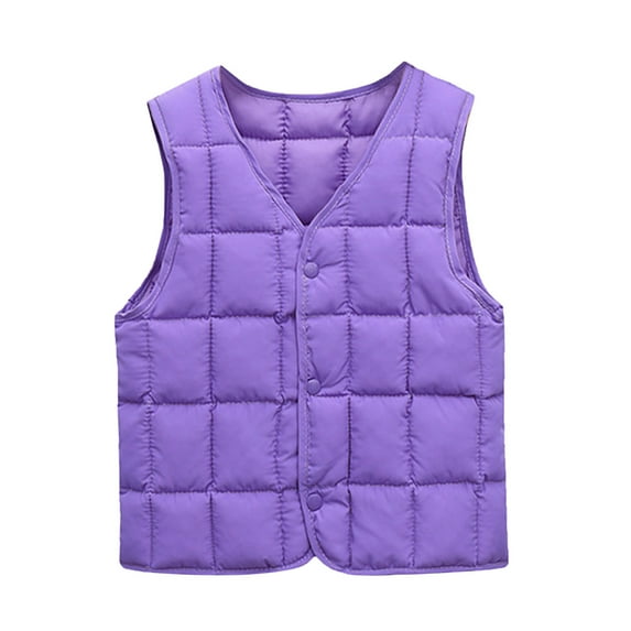 Rovga Boys Girls Coats 12-18 Months Toddler Sleeveless Solid Color Fashion Winter Warm Outwear Vest Jacket Coat
