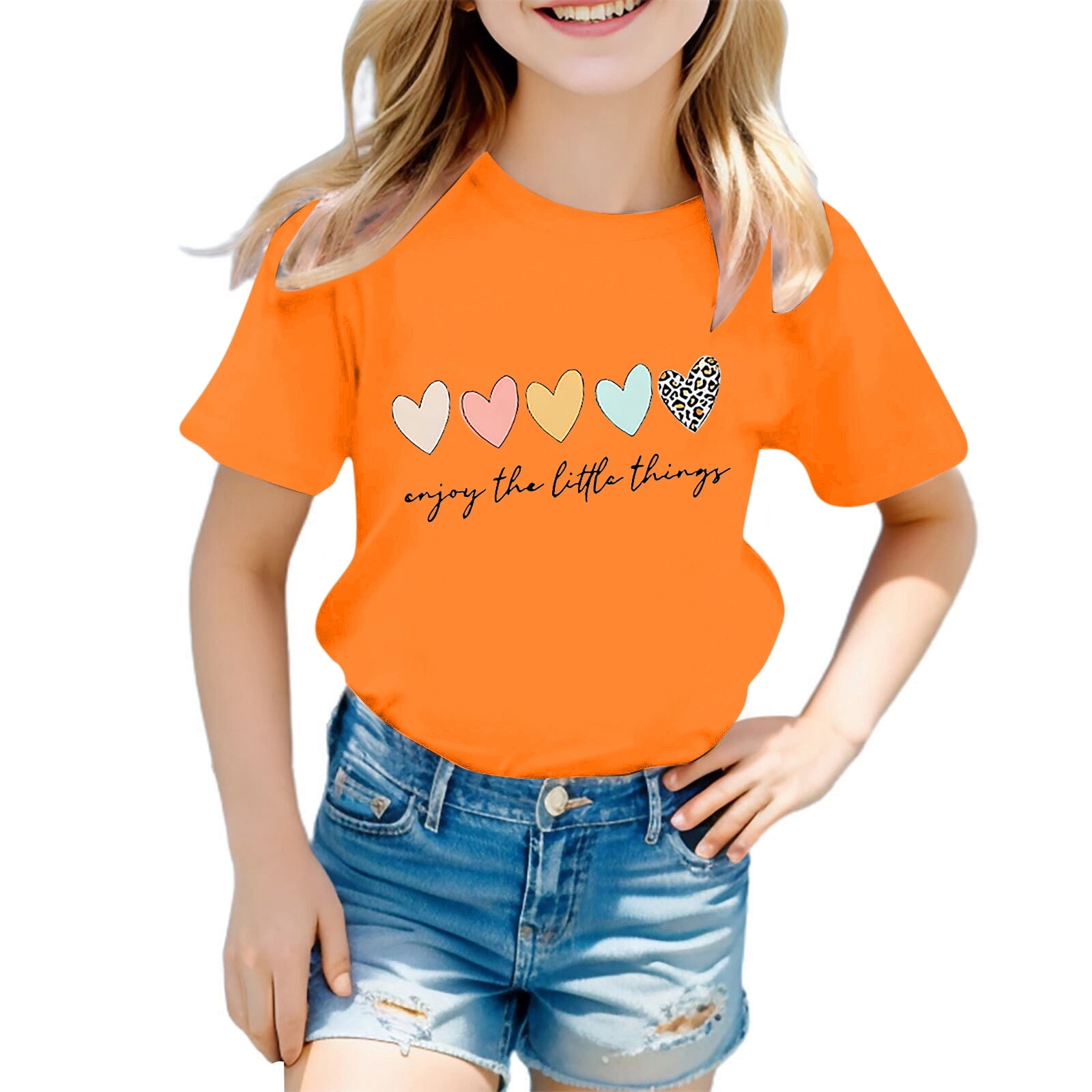 Orange tops for girls 2025