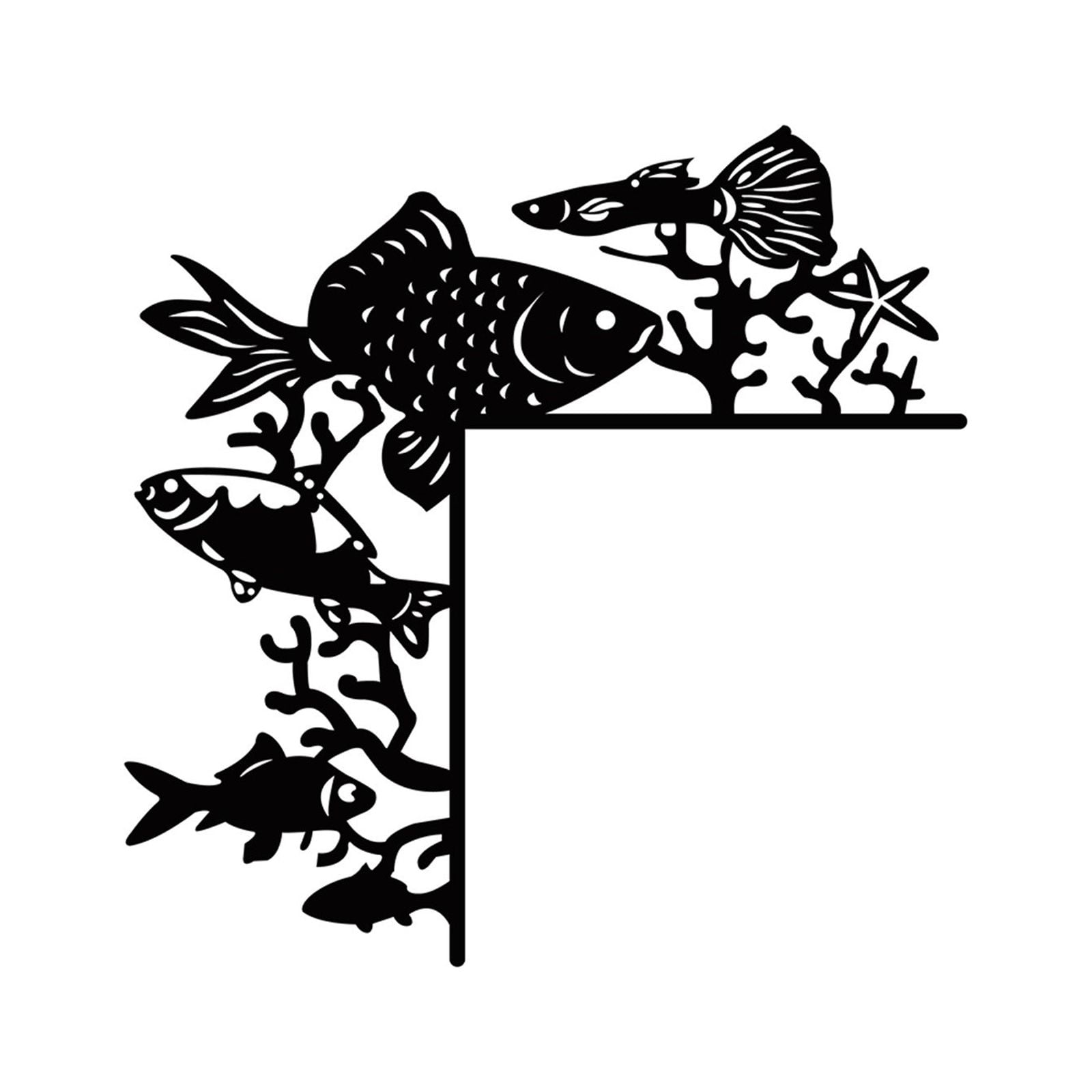 Rovga Christmas Door Decorations Fish Creative Design Door Corner Sign