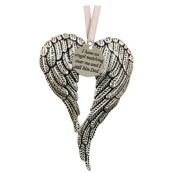 Rovga Christmas Angel Wings Pendant Decoration Frame Ornaments Christmas Tree Memorial Ornament Festival Decor