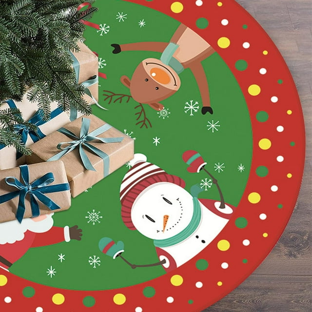 Rovga Christmas Tree Skirt Creative Decorations Festive Party