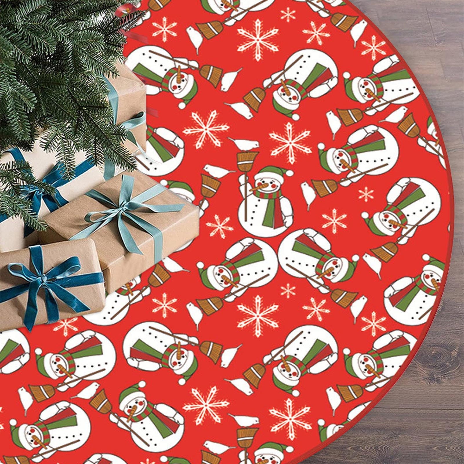 Rovga Christmas Tree Skirt Creative Decorations Festive Party