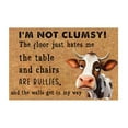 thumbnail image 1 of Rovga Doormats Spring Niu Entrance Welcome Mat Niu Rubber Back Kitchen Rug Front Door Welcome Rug Spring Niu Welcome Rug For The Front Door E E, 1 of 4