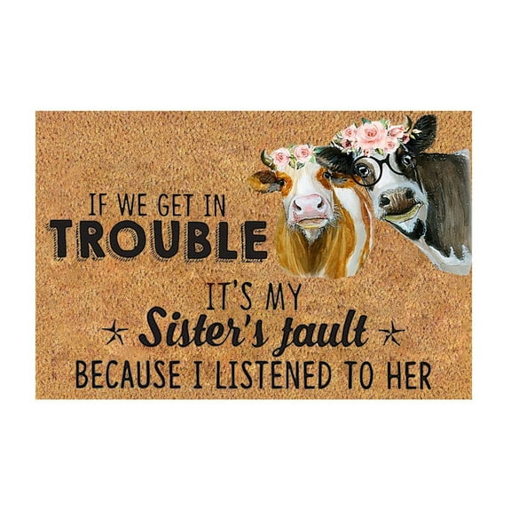 Rovga Doormats Spring Niu Entrance Welcome Mat Niu Rubber Back Kitchen Rug Front Door Welcome Rug Spring Niu Welcome Rug For The Front Door G G