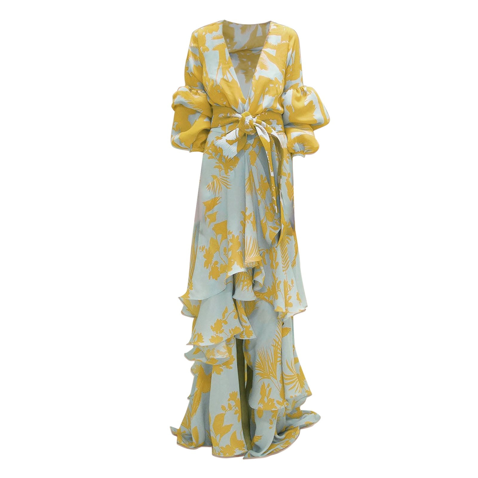 Rovga Dresses For Women 2024 Casual Ladies Chiffon Yarn Loose Dress