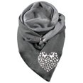 thumbnail image 1 of Rovga Hair Scarf For Women Retro Print Bohemian Scarf Shawl Triangle Scarf Winter Warm Short Scarf Headscarfsummer Gift Grey, 1 of 2
