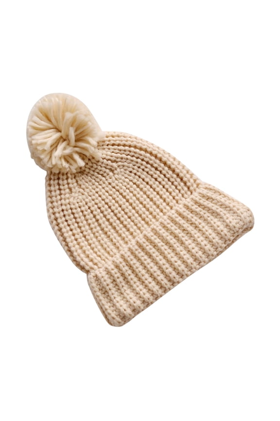 Hats For Boys Girls Baby Winter Warm Hat Solid Knitted Pompom Hat Toddler Kids Crochet Hat Beaniess Cap