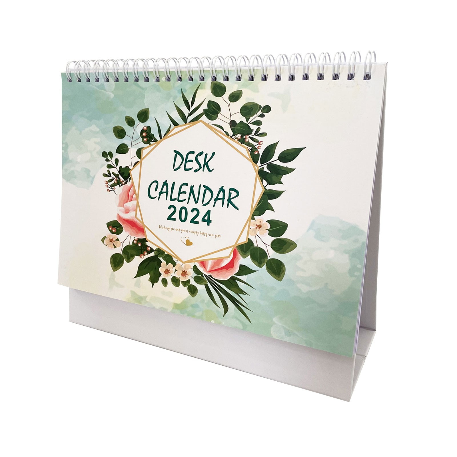 Rovga Home Decorations 2024 English Calendar Notebook With Minimalist