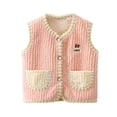 thumbnail image 1 of Rovga Kid Caots For Boys Girls 12-18 Months Toddler Spring Winter Sleeveless Warm Two Pockets Coat Jacket Pink, 1 of 4