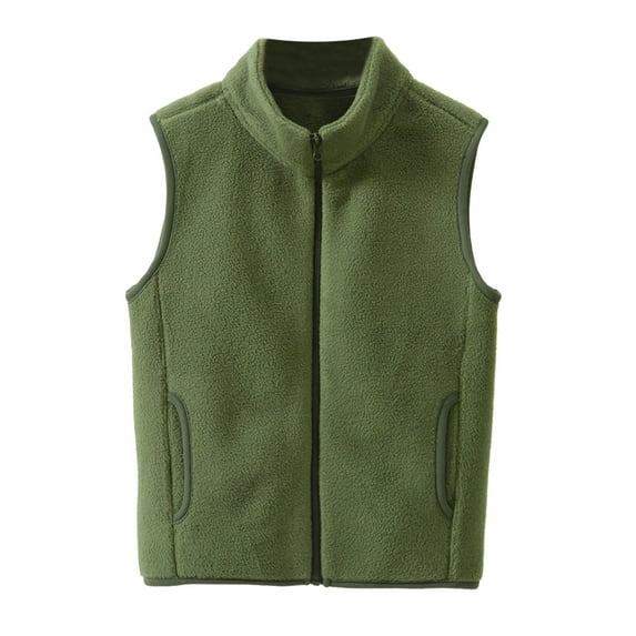 Rovga Kid Clothes For Boys Girls 7-8 Years Child Vest Warm Fall Coat Winter Sleeveless Solid Color Spring Clothes Ag