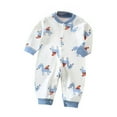 thumbnail image 1 of Rovga Kids Pajamas Girls Girls Spring Summer New Long Sleeved Baby Pajamas Boneless Sewing Cottonblend Bodysuit Cute Loungewear 3-6 Months A, 1 of 1