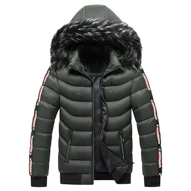 UIX Men Winter Warm Turndown Neck Softshell for Windproof Soft Coat ...