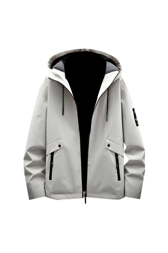 Men'S Pullover Hoodies Autumn And Winter Fashion Casual Simple Hooded Long Sleeved Zippered Sweater Bulk Hoodies Handsome Clothes Khaki 3Xl