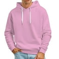 thumbnail image 1 of Rovga Men'S Pullover Hoodies Fall And Winter Casual Solid Color Hooded Sweater No Pockets Sweatshirt Pullover Tops Lavender Zip Up Hoodie Men'S Sweatshirt Pink 2Xl, 1 of 3