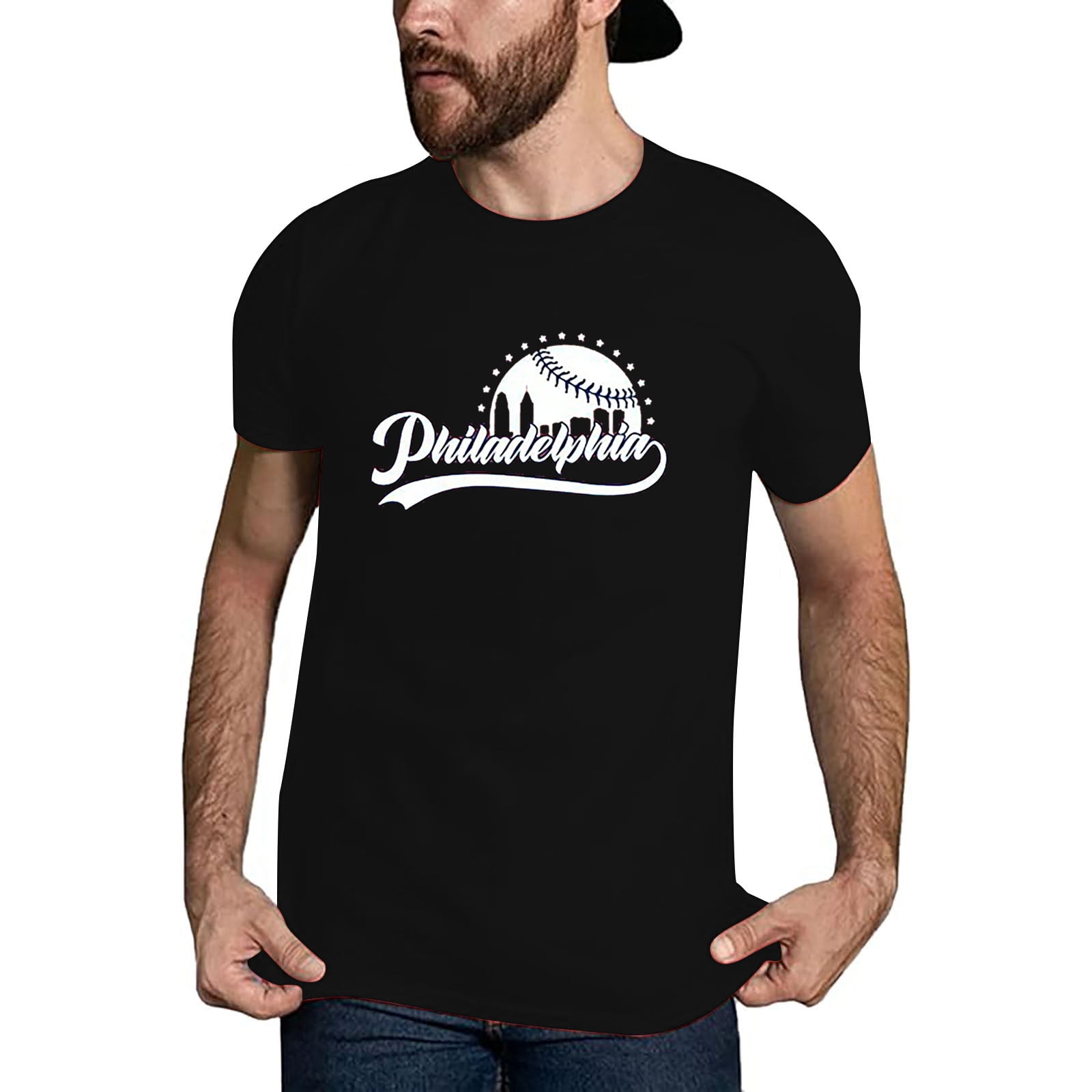 Rovga Men'S T Shirts Solid Color Round Neck Long Sleeve Outfits Work Button Tee Cool Athletic Running Gym Workout Men Clothes Black M