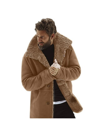 Men Original Sheep Fur Overcoat Hip Hop Long Winter New Male Warm