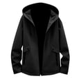 thumbnail image 1 of Rovga Mens Hoodies Autumn And Winter Fashion Casual Simple Hooded Long Sleeved Zippered Sweater Bulk Hoodies Durable Tops Black 4Xl, 1 of 4