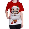 thumbnail image 1 of Rovga Mens Streetwear Style T-Shirts Unisex Wochristmas Xmas Santa Print Short Sleeve Blouse Tee Shirt Top Cotton Shirt Male Clothing, 1 of 5