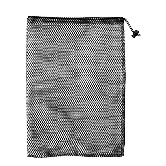 Rovga Organization And Storage25*30Cm 1Pc Small Mesh Camping Bags Drawstring Bag Durable Mesh Small Storage Bags Drawstring Mesh Bag For Toys Laundry Black