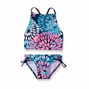 Rovga Outfits Swimsuit Daisy Tankini Halter Sports Girls Beach 2PCS Girls Swimwear Child Beachwear