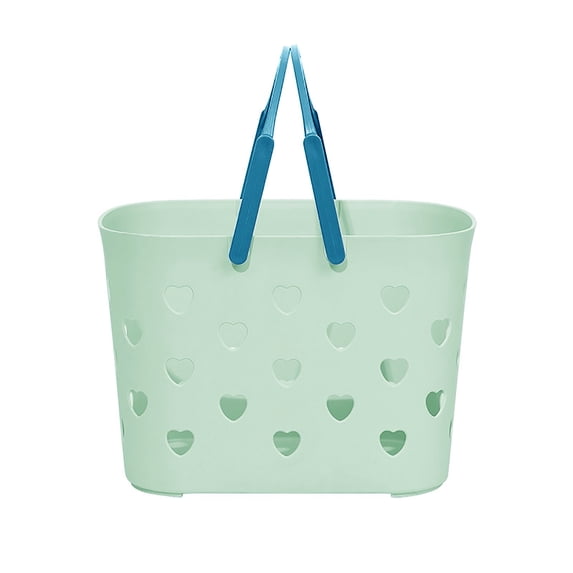 Rovga Portable Shower Caddy Tote Storage Basket With Handle Box Organizer For Bathroom Pantry Kitchen College Dorm Washable Tip Proof Durable Open Tote Bag
