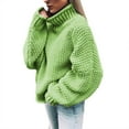thumbnail image 1 of Rovga Pullover For Women Sweater Thick Knitted Warm Pullover Hoodie Long Sleeve Cardigan Pullover Tops Warm Streetwear, 1 of 5