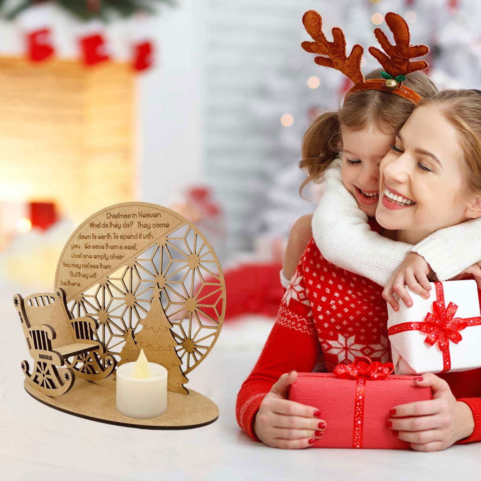 Rovga Remembrance Candle Ornament To Remember Loved Ones Glowing