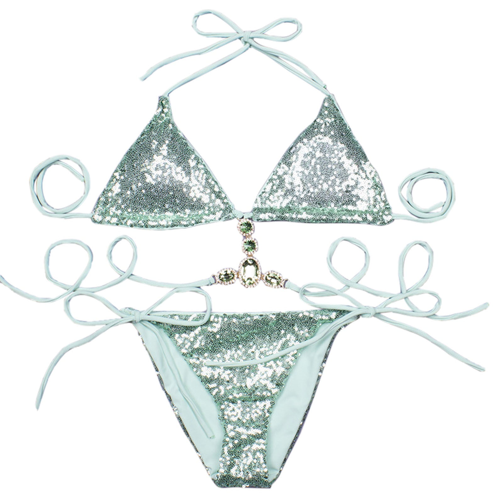 ⭐︎…　MIZUASOBI GLITTER SWIM WEAR Sequin Swimsuit