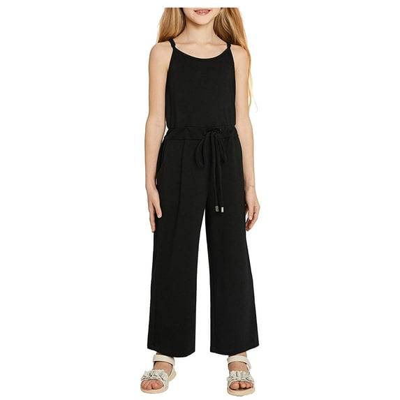 Rovga Solid Girls Shoulder Child Strap Adjustable Sleeveless Kids Jumpsuit Romper Girls Romper Jumpsuit Girls Boys Romper&Jumpsuit