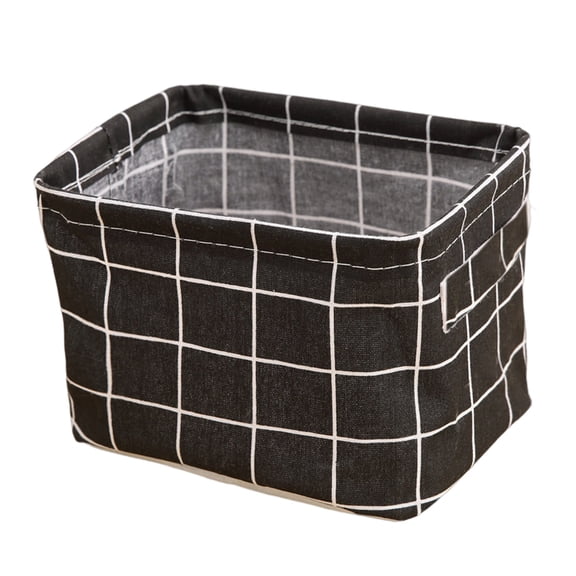 Rovga Basket Of Storagecollapsible Fabric Storage Cubes Organizer With Handles Children'S Foldable Fabric Storage Cube Box Black