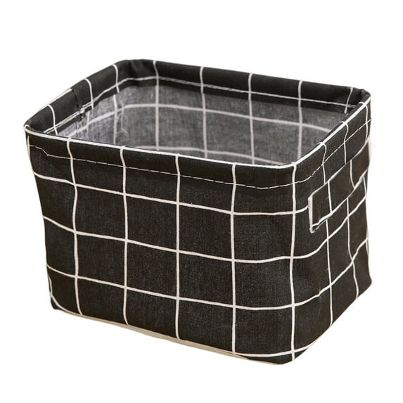 Rovga Basket Of Storagecollapsible Fabric Storage Cubes Organizer With Handles Children'S Foldable Fabric Storage Cube Box Black